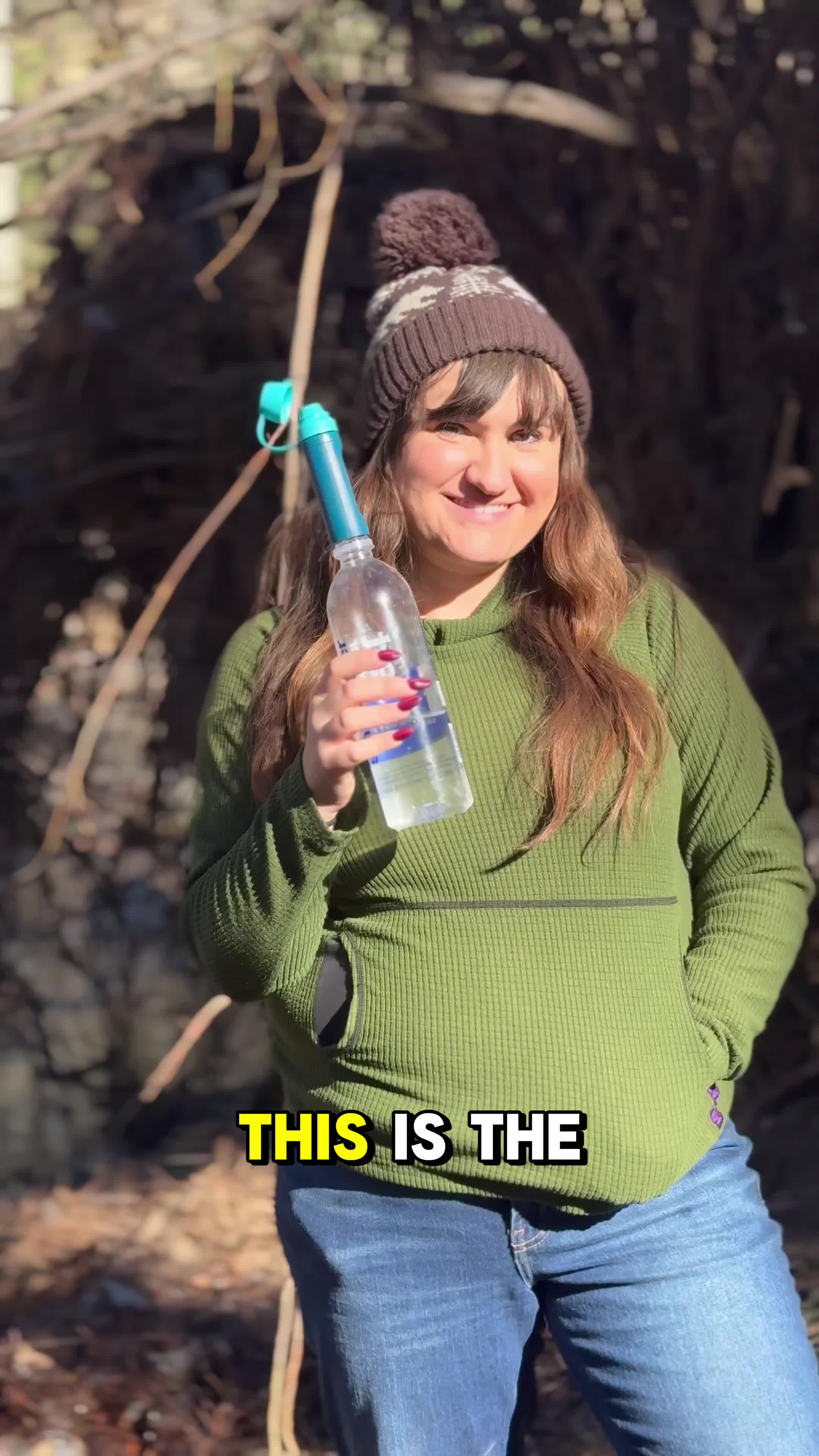 TikTok post by @bonjourbecky for LifeStraw. Caption reads: [...] use for YEARS! 🎁 this handy little....