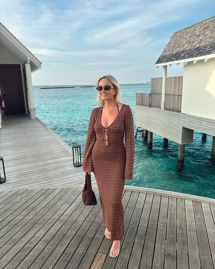 Instagram post by @mollymclean_x for OutDazl. Caption reads: Living my island girl dream🤎🥥🐚✨ @outdazl....