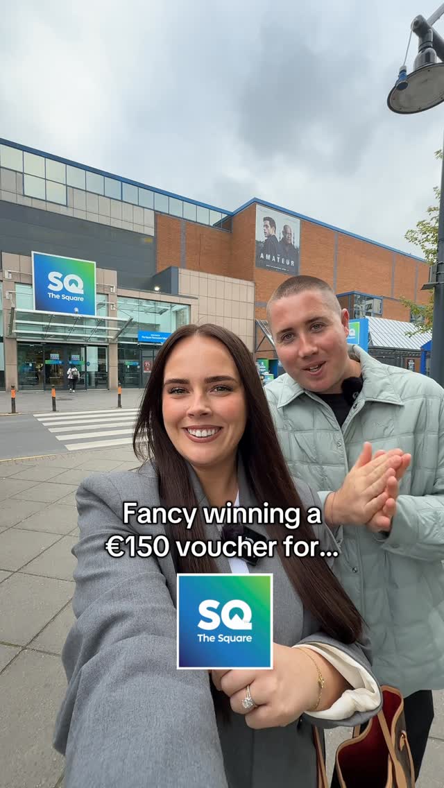 Instagram post by @chelseatylermcgrane for JD Sports. Caption reads: Fancy winning a €150 voucher for The Square,....