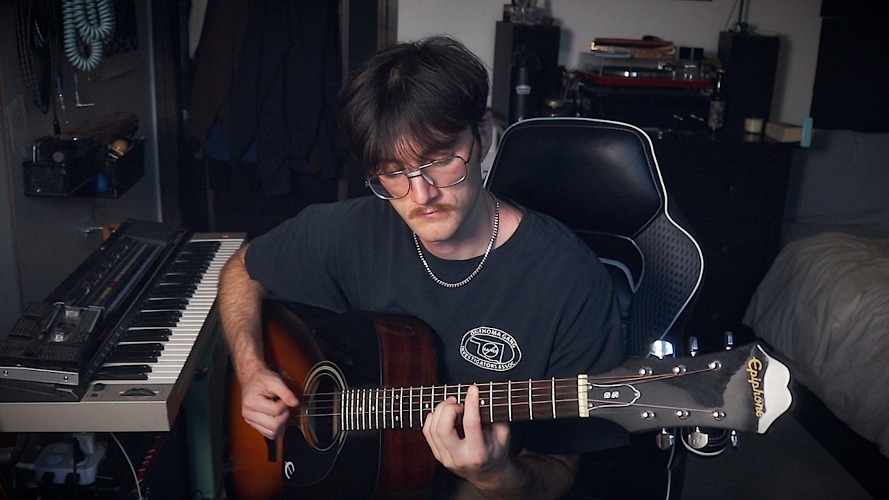 YouTube post by @feezo for Sweetwater Integration. Caption reads: Making a Sad Indie Rock Song to Cure My Creative....