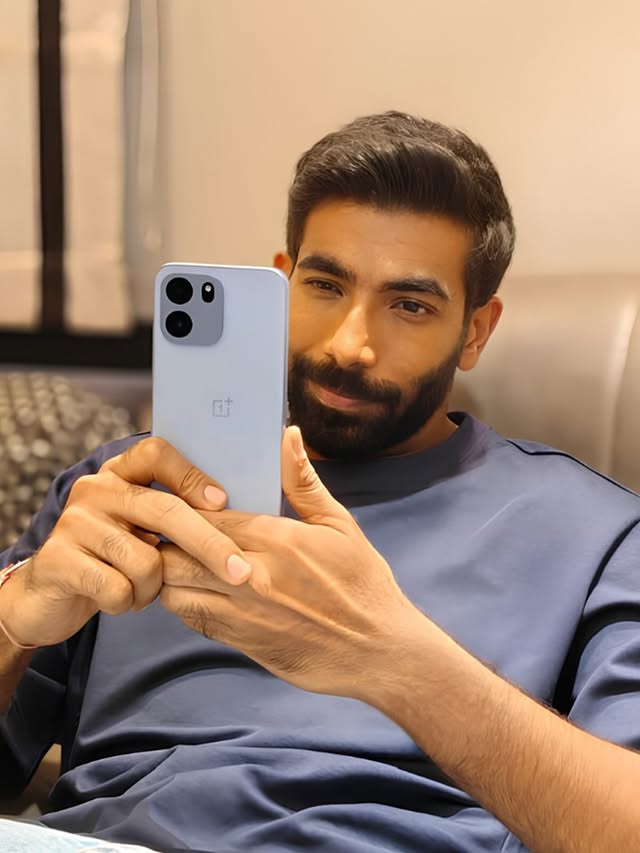 Instagram post by @jaspritb1 for OnePlus. Caption reads: Quiet confidence, always. . . . . @oneplus_india.