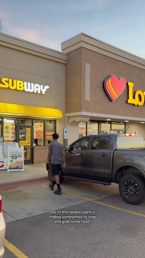 Instagram post by @truckerboykai for Subway. Caption reads: [...] Footlongs for $13.99? Can’t beat that!....