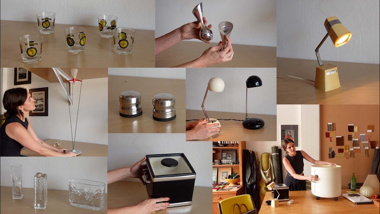 YouTube post by @wasselpa for Architectural Digest. Caption reads: EVERYTHING I thrifted in PALM SPRINGS.