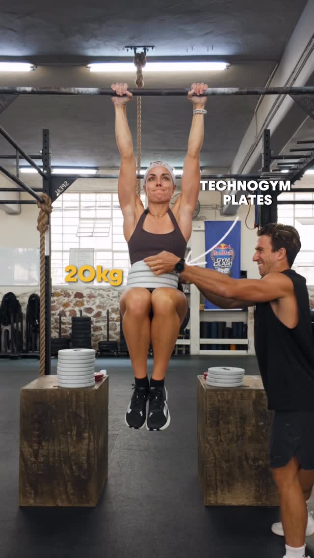 Instagram post by @idamathildee for Technogym. Caption reads: Hanging heavy 😮‍💨 @idamathildee 

⚡️....