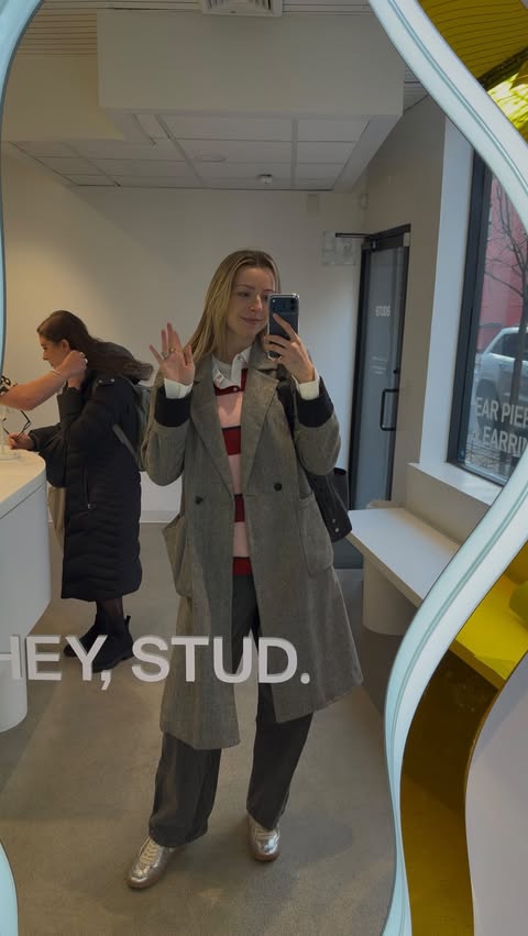 Instagram post by @thedylanjader for Studs. Caption reads: NYC 🍎 Join us this Saturday, December 13 for an....