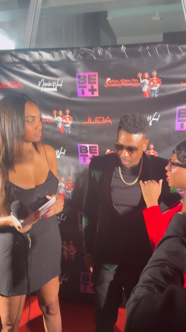 Instagram post by @juhahnjones for BET. Caption reads: [...] posting that this movie is out Now on....