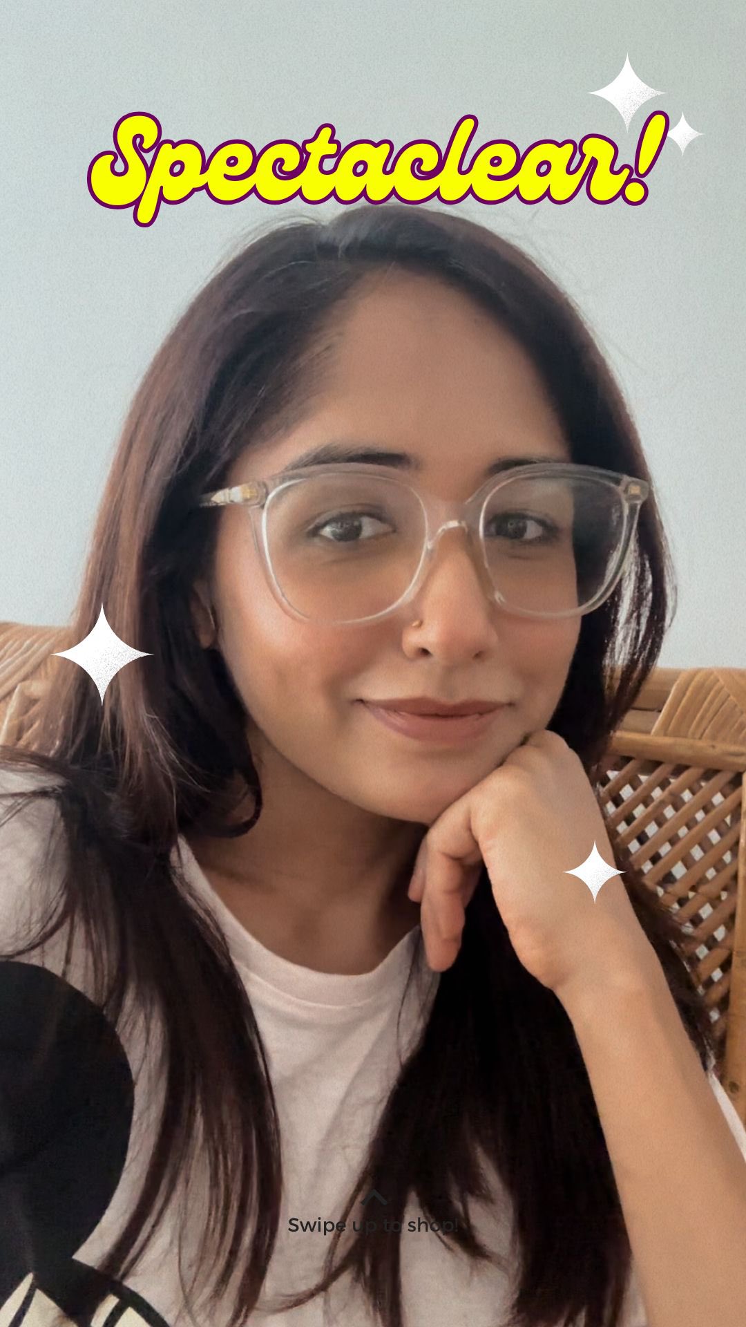 Instagram post by @missparokod for Lenskart. Caption reads: New lenses in my old frame. ₹199. No....