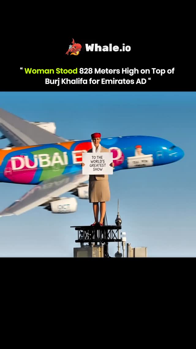 Instagram post by @coldwar.io for Emirates. Caption reads: A professional stuntwoman, Nicole Smith-Ludvik,....