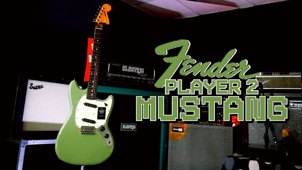 YouTube post by @JasonTMays for Fender. Caption reads: [...] relationship with the ‪@fender‬  Mustang — a....