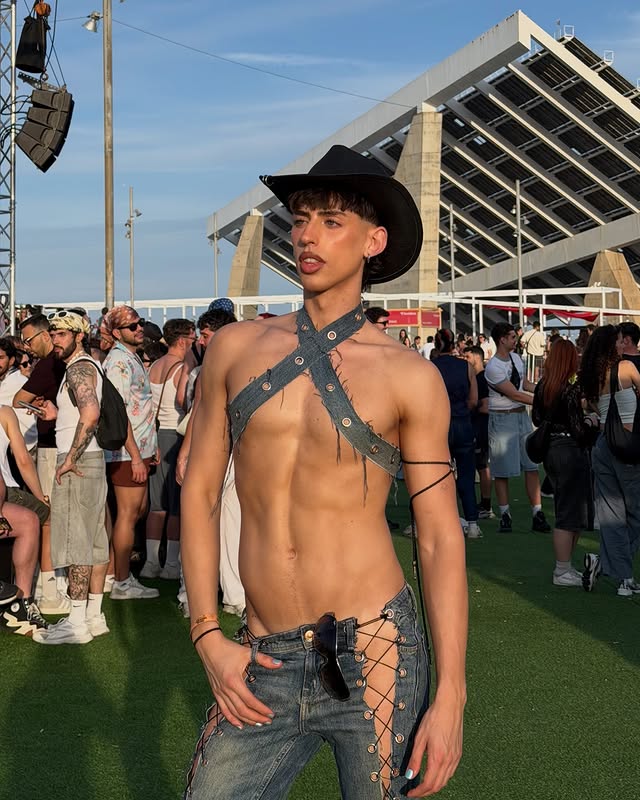 Instagram post by @emiliomiralles for Magnum Ice Cream. Caption reads: save a horse, ride a cowboy 🤠 yeehaw @magnum....