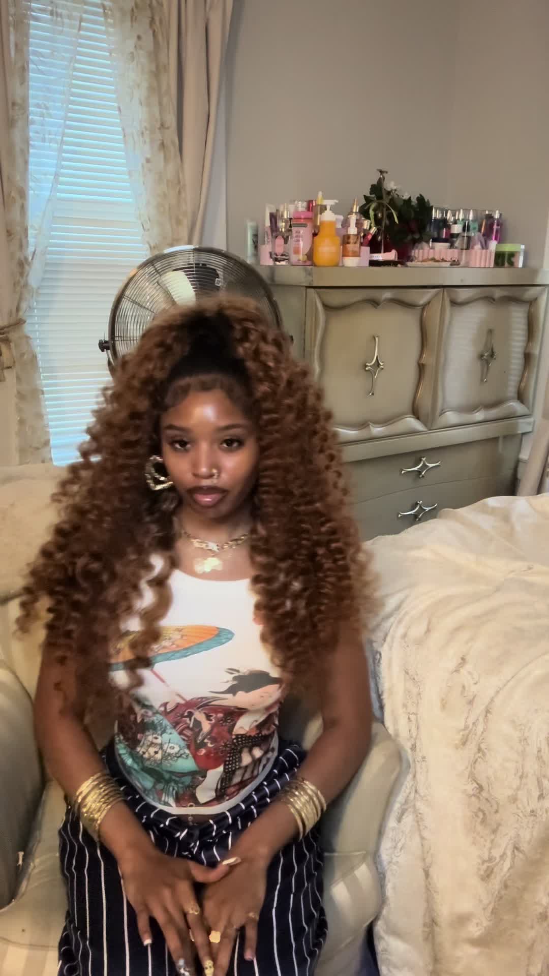 TikTok post by @iislan.d for Bomb Cosmetics UAE. Caption reads: My honest review : I loveeee this hair sooo much....