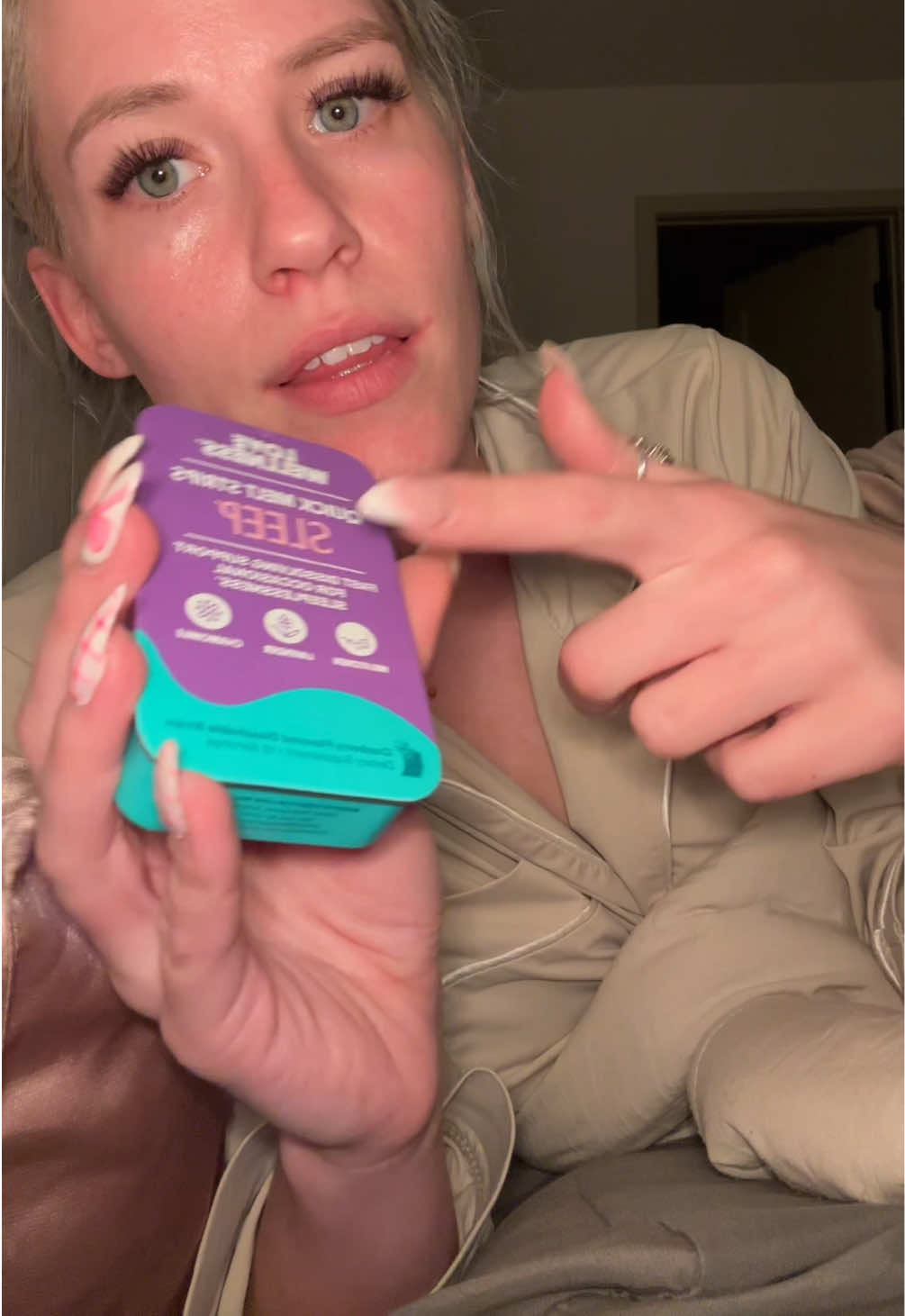 TikTok post by @serenalynnfields for Love Wellness. Caption reads: [...] careful with these things! @lovewellness....
