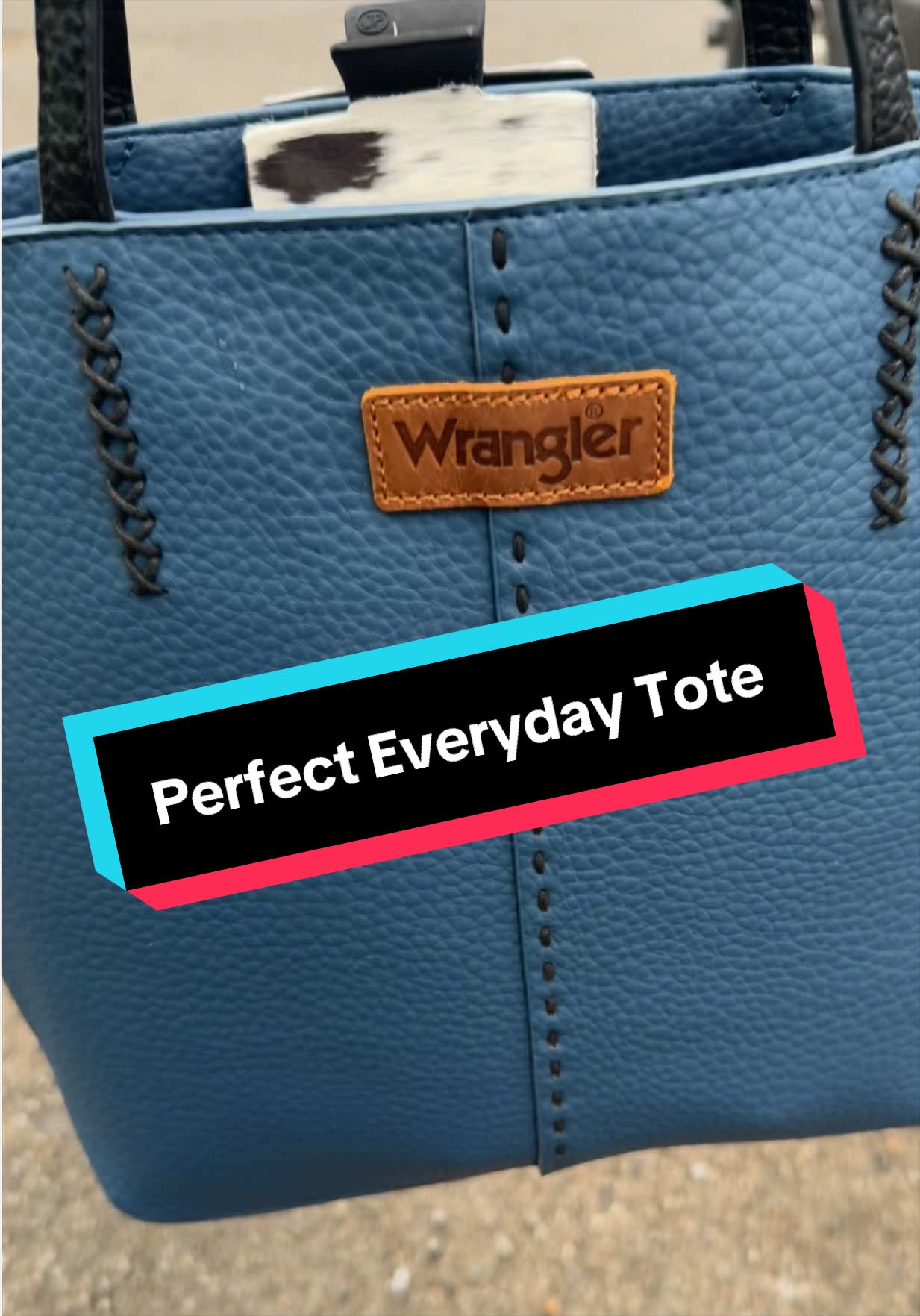 TikTok post by @lilfordchik for Vaqueras Outfitters. Caption reads: [...] many cute colors in this as well @Vaqueras....