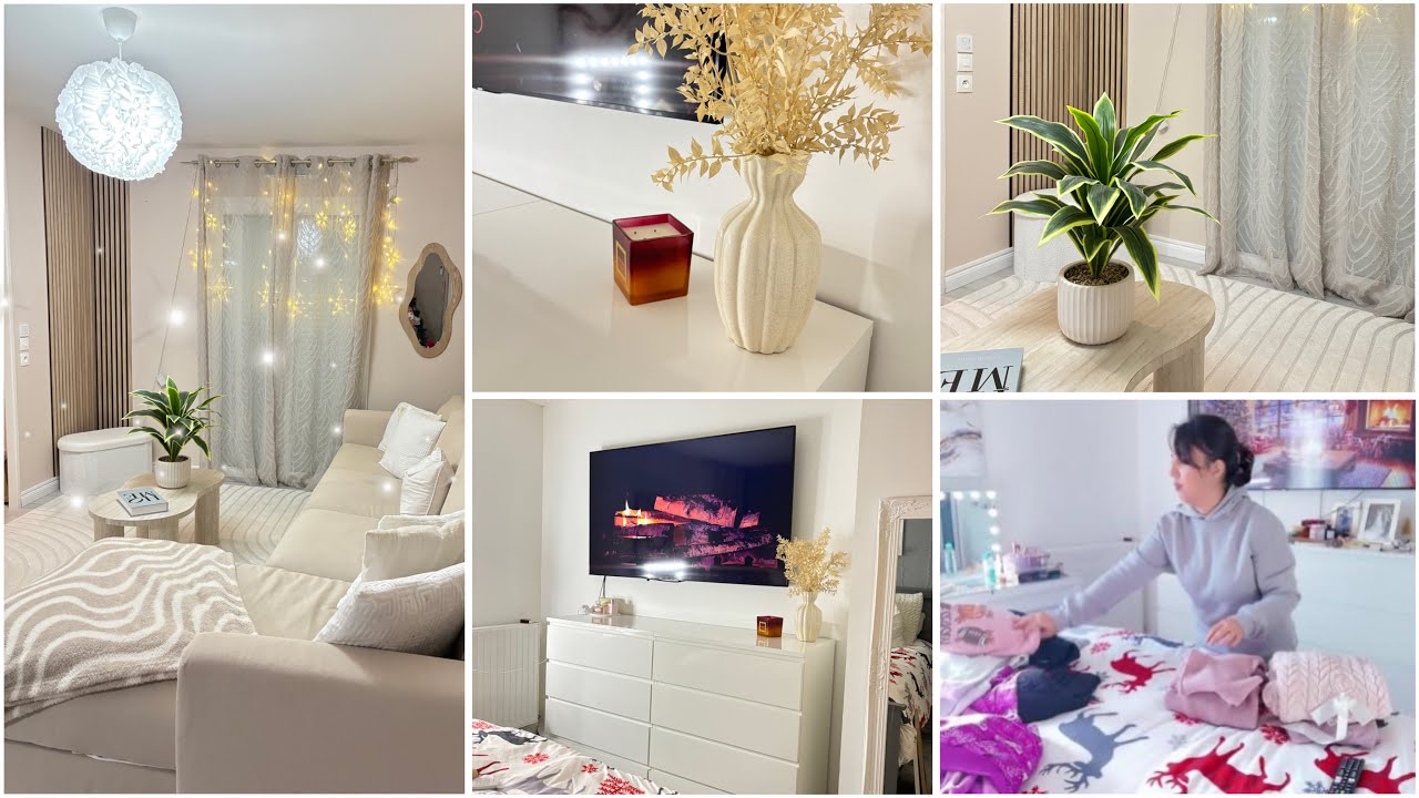 YouTube post by @FamilyForever for everdrop. Caption reads: NEW LIVING ROOM DECOR + MAJOR IKEA BEDROOM....