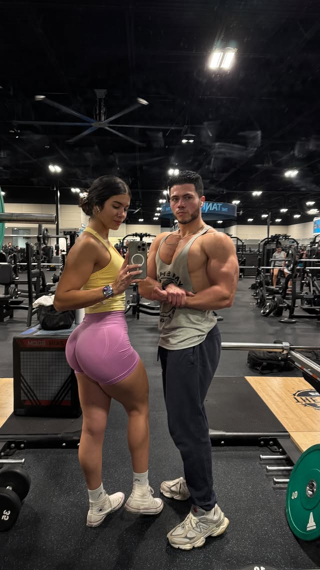 Instagram post by @claudia__2703 for EHPlabs. Caption reads: gym time babyyyy @ehplabs #fyp #foryoupage #grwm.