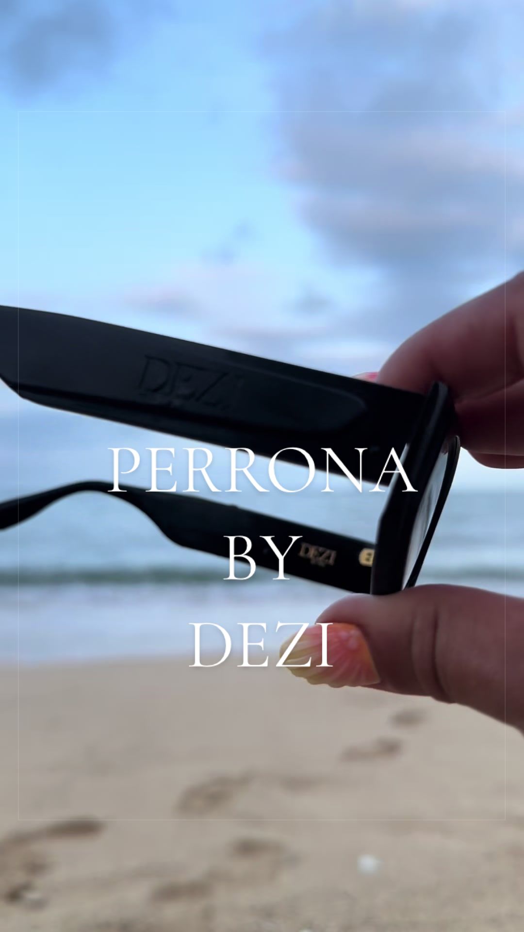 TikTok post by @ttshopveroo for DEZI. Caption reads: [...] has been my go to . Perrona by @DEZI EYEWEAR.