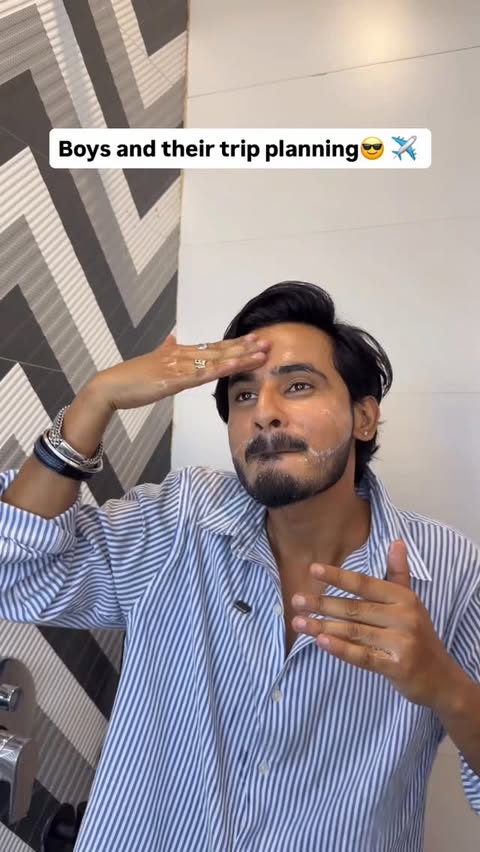 Instagram post by @chimkandian for Garnier Men Indonesia. Caption reads: Priorities matter 😎😎😎😎🤣🤣🤣❌❌❌❌ #Ad #Skincare....