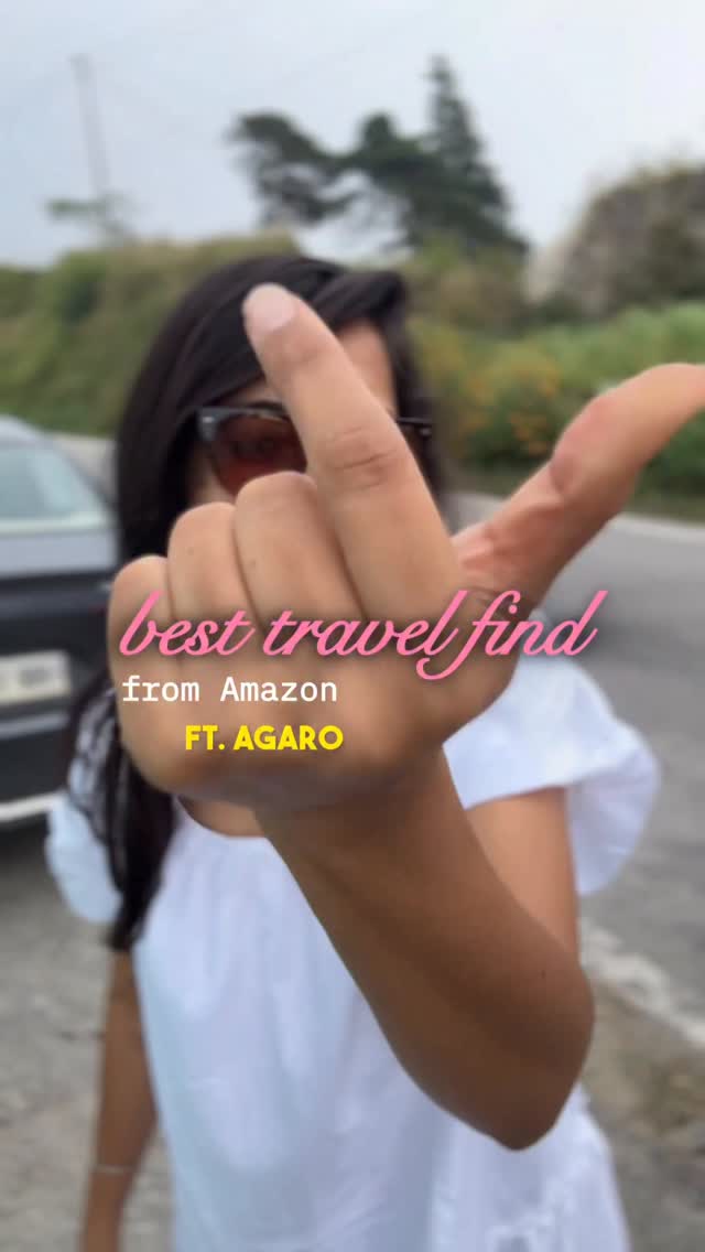 Instagram post by @hina_raheja for AGARO Lifestyle. Caption reads: Hands down, this is the best travel find! 
This....