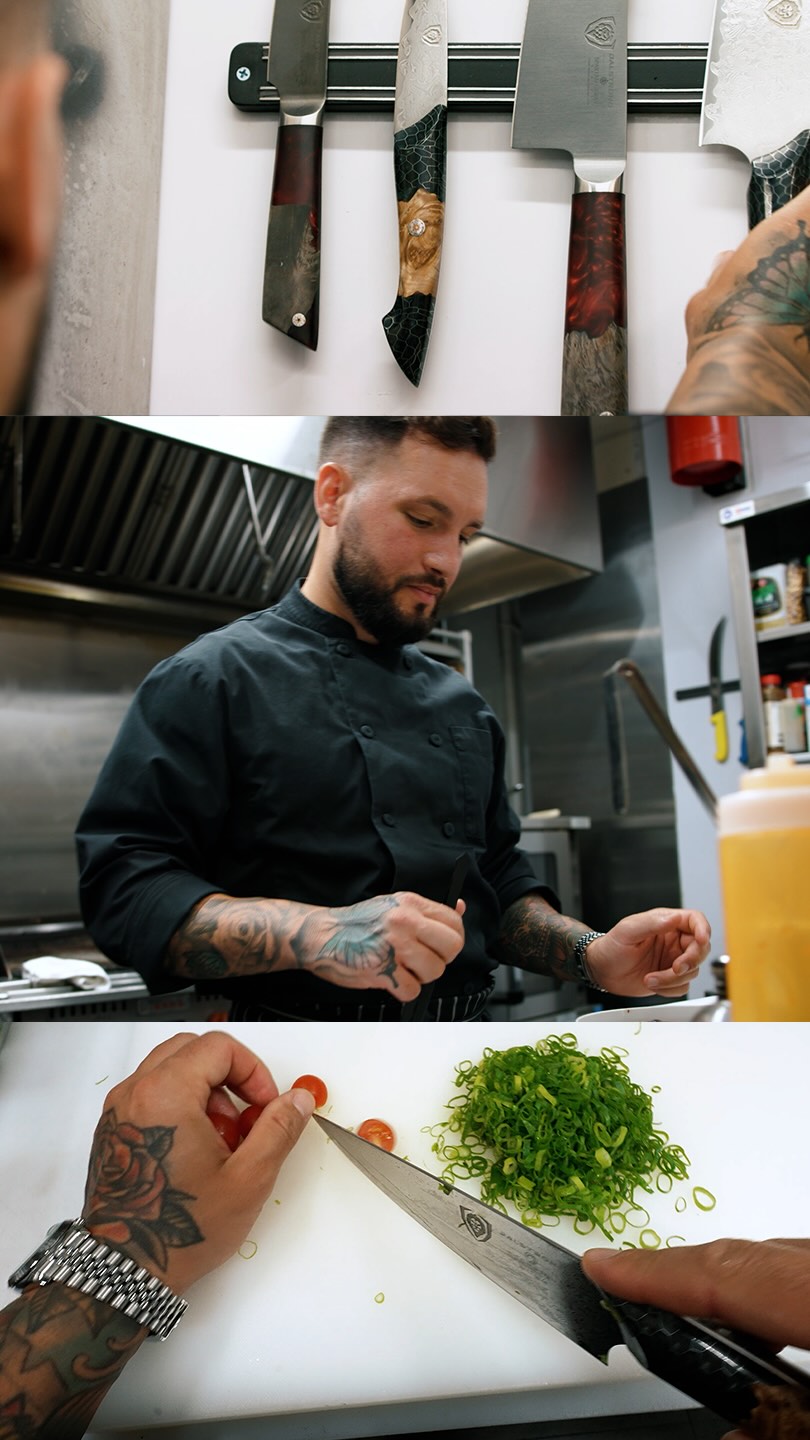 Instagram post by @chef.de.la.mesa for Dalstrong. Caption reads: [...] the +1 million chefs leading the way with....