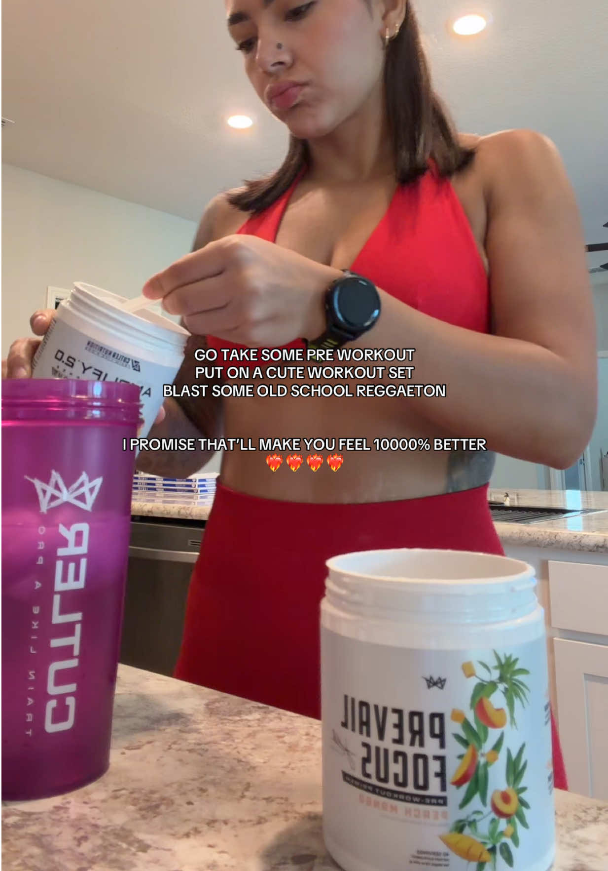 TikTok post by @danielasantanaaaa for Cutler Nutrition. Caption reads: [...] : DANIELA for some 💰 off 👍🏽 @Cutler....
