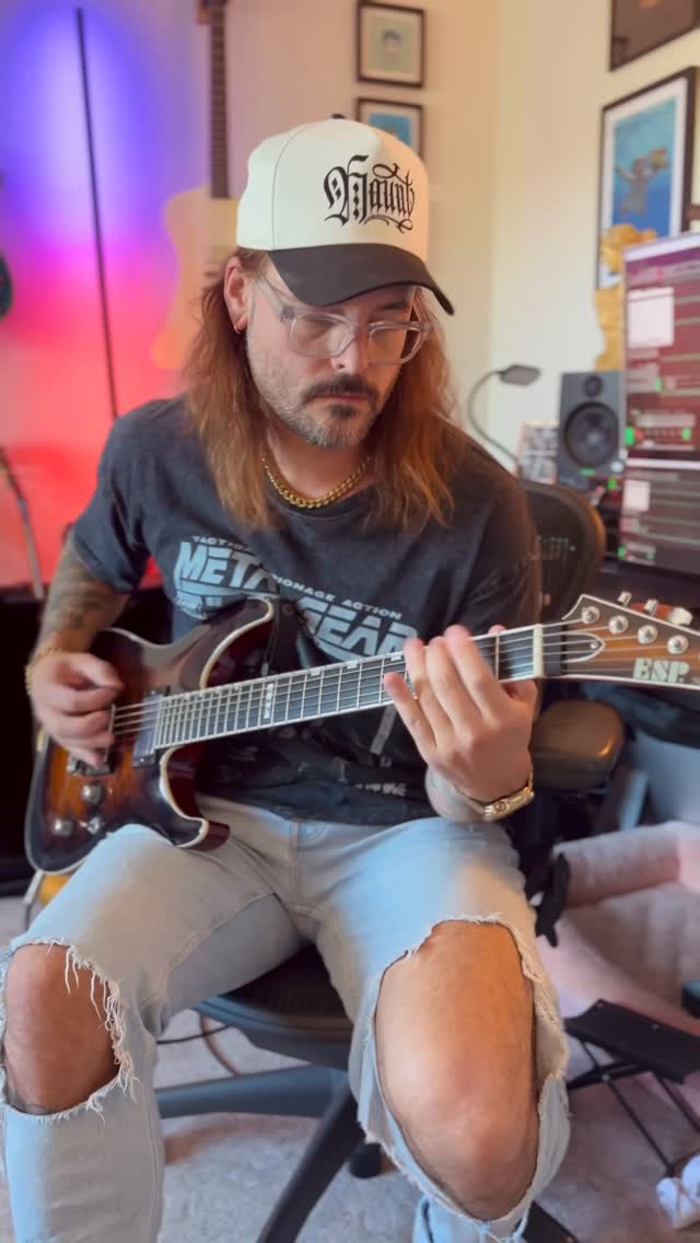 Instagram post by @burytomorrow for Neural DSP. Caption reads: [...] @espguitars, @fishmanmusic and @neuraldsp..