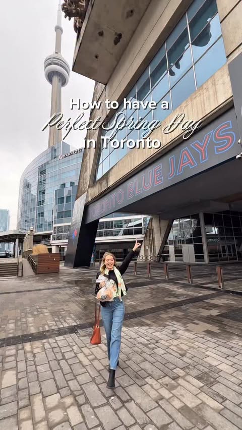 Instagram post by @hopp_canada for Todotoronto. Caption reads: Spring in the city can switch up fast 🌸 That’s....