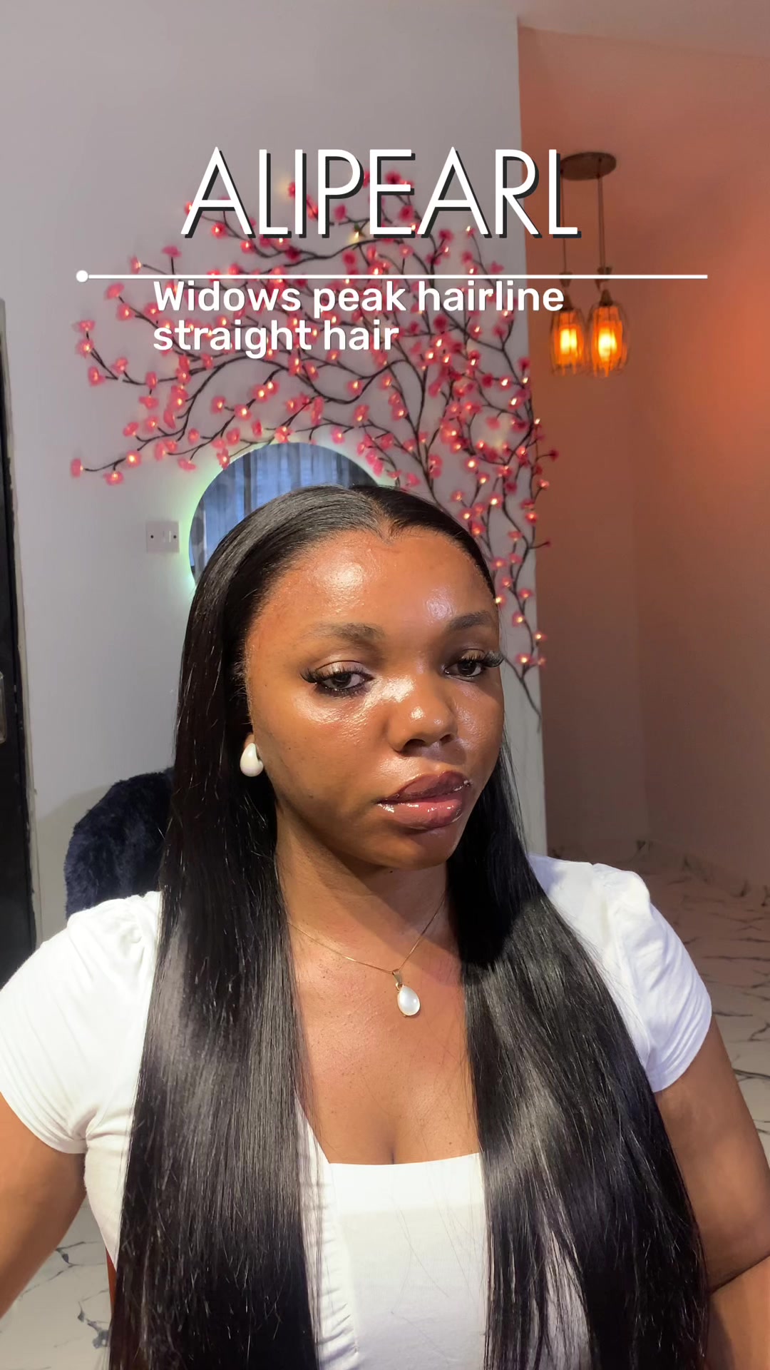 TikTok post by @mercy.the.influencer for Alipearl Hair. Caption reads: This gorgeous wig is from....