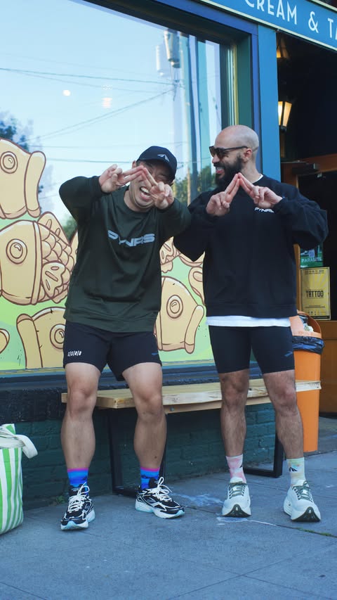 Instagram post by @pynrs_ for Brooks Running. Caption reads: In Seattle, the views pull you in—but the people....