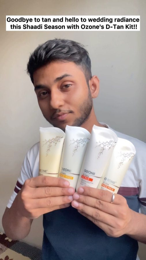 Instagram post by @syedowais2511 for Hobo.Video. Caption reads: [...] #OzoneDTan #owais2511 #OzoneAyurvedics....