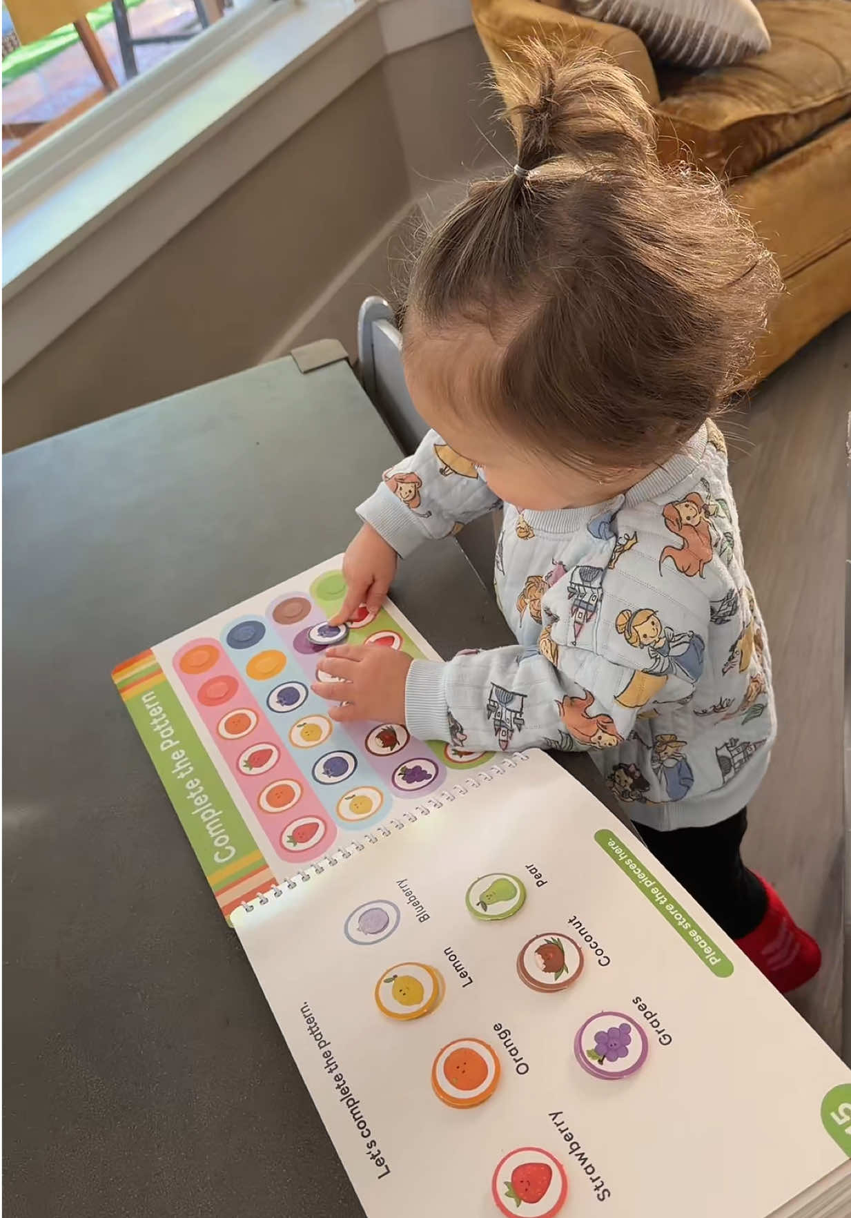 TikTok post by @andreaharristgo for JoyCat. Caption reads: [...] #toddleractivities #toddlermomlife @Joycat....
