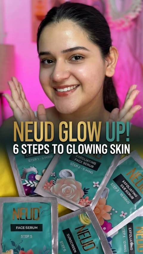 Instagram post by @its_tove_girl for NEUD. Caption reads: Tried the most amazing NEUD 6-Step DIY Makeover....
