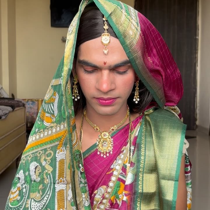 Instagram post by @saurabhinsync for MARS Cosmetics. Caption reads: Mehndi ke rang jane se pehle bahu ne apne rang....
