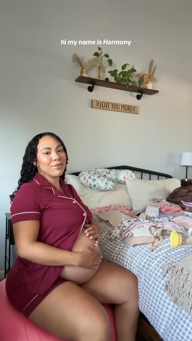 Instagram post by @harmonygourson for Kindred Bravely. Caption reads: Are you planning on bringing your own labor and....