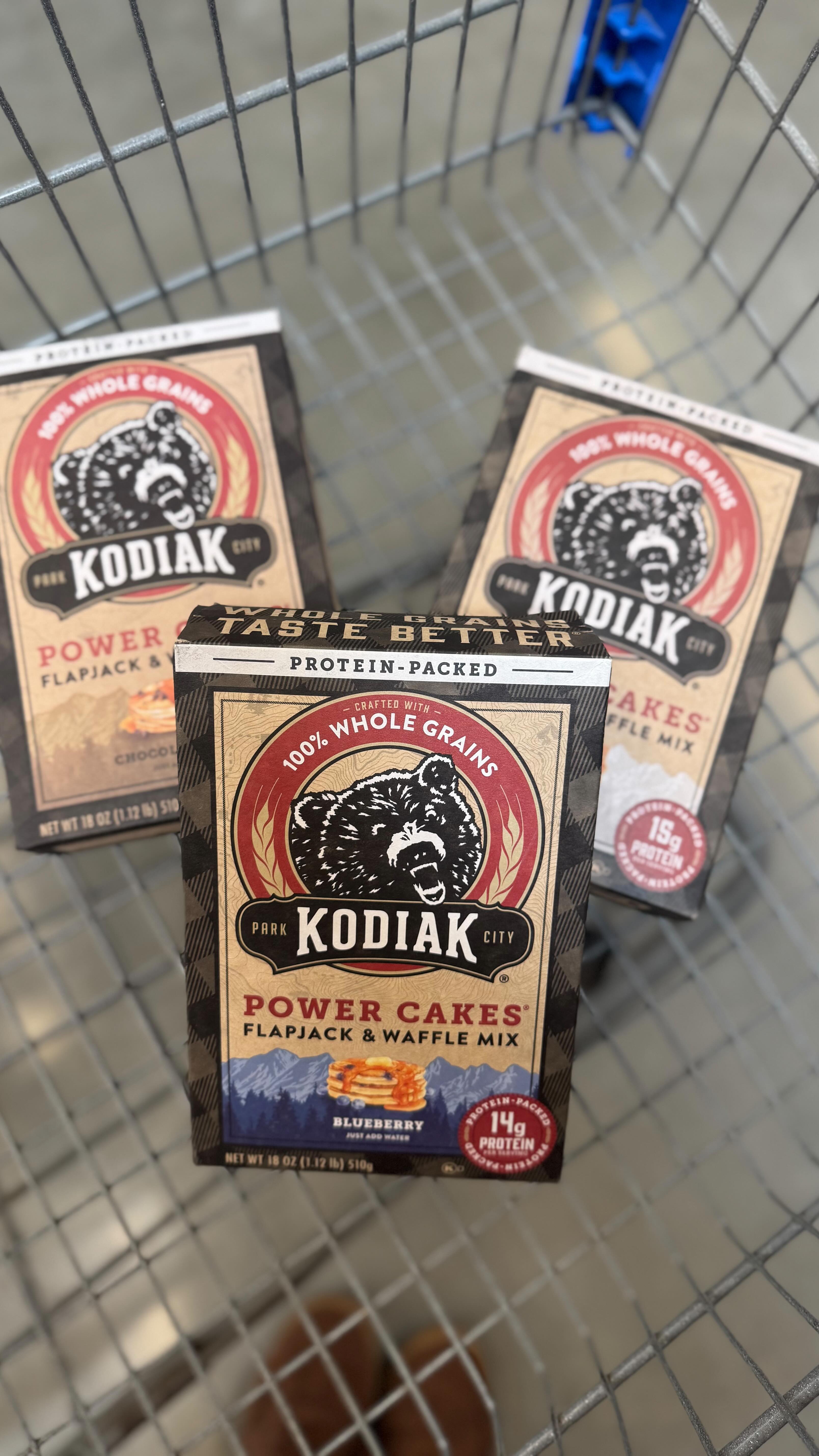 Instagram post by @mamashops__ for Kodiak Cakes. Caption reads: [...] on my mind and stumbled across @kodiakcakes....