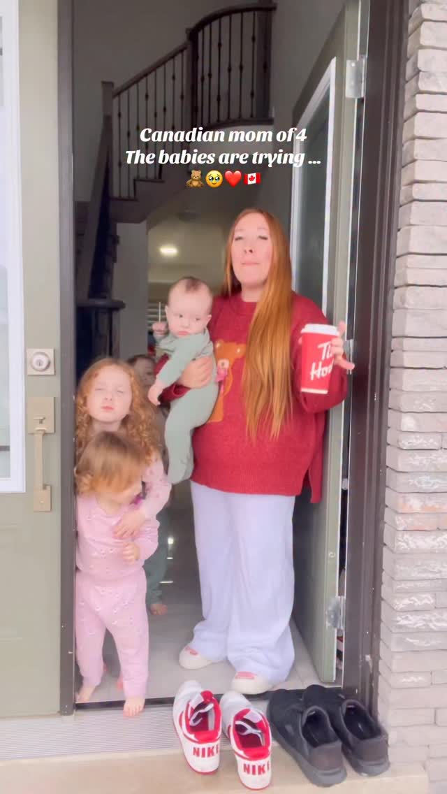 Instagram post by @chantelschnider for Tim Hortons. Caption reads: Nothing more Canadian than watching your babies....