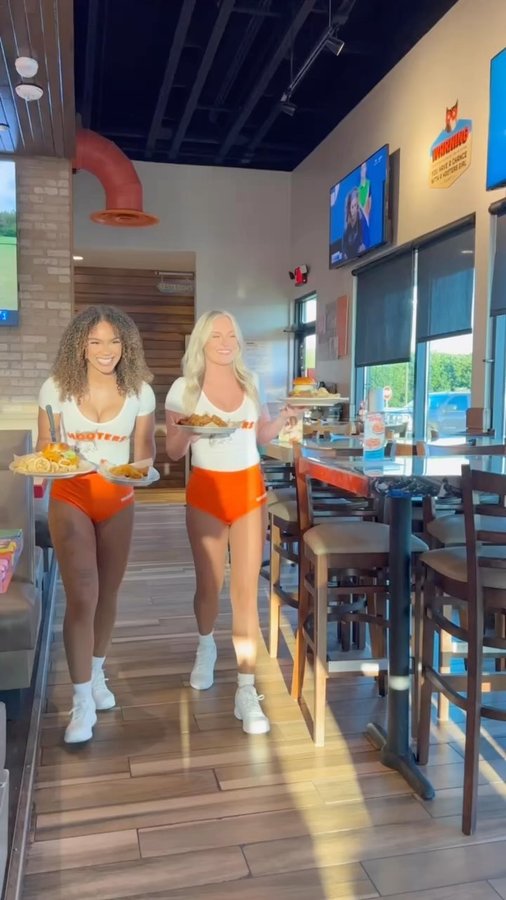 Instagram post by @keiondrej58 for Hooters. Caption reads: Rivalry week! Head to @hooters @hootersprattville....