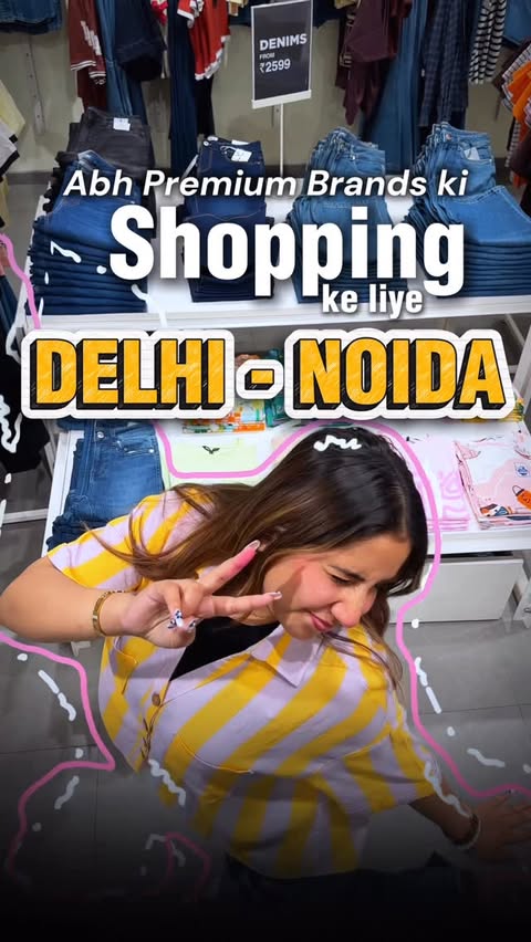 Instagram post by @mirghakshi for VERO MODA. Caption reads: Location- Bombay Bazaar, Adjacent to Canara Bank....