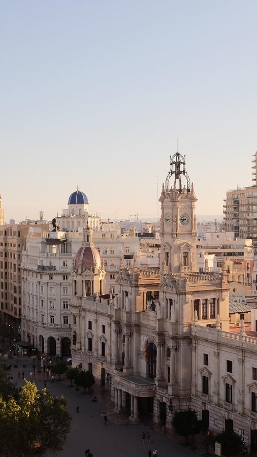 Instagram post by @nidsshukla for Air Transat. Caption reads: A week spent exploring beautiful Valencia, here....