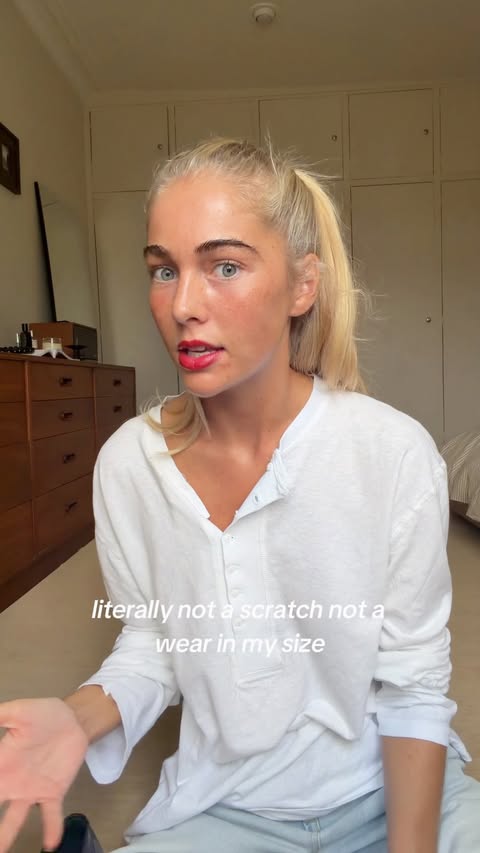 Instagram post by @gracemurrphy for Vestiaire Collective. Caption reads: AD The @vestiaireco sale is going to be dangerous....