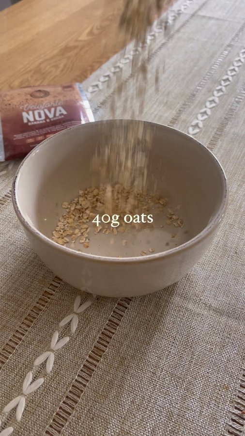 Instagram post by @amy.cycling.adventures for Veloforte. Caption reads: [...] milk of your choice 1/2 packed of @veloforte....