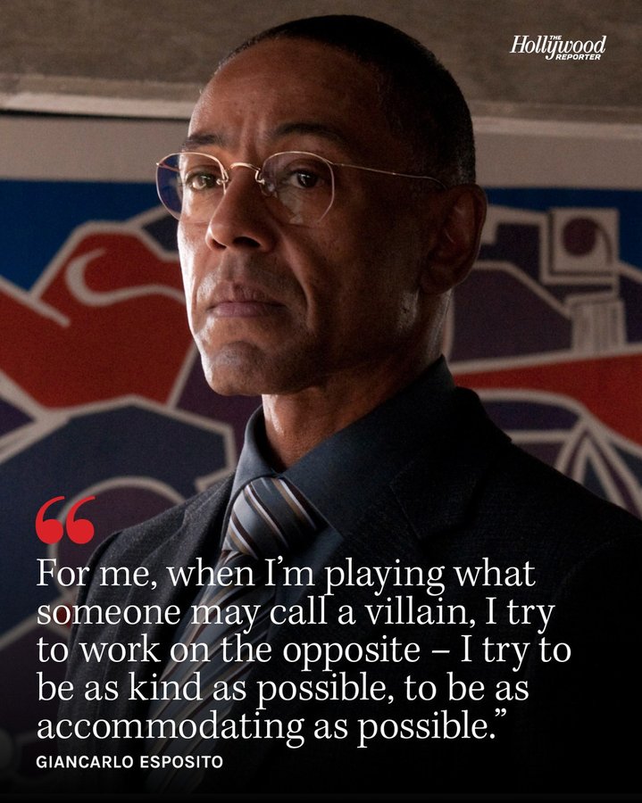 Instagram post by @thegiancarloesposito for Hollywood Reporter. Caption reads: Giancarlo Esposito may be a go-to bad guy in....