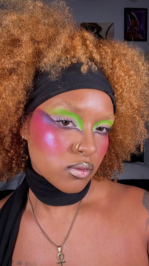 Instagram post by @steyonce_n for KALEIDOS. Caption reads: [...] The Scape Pod Pallete - @kaleidosmakeup....