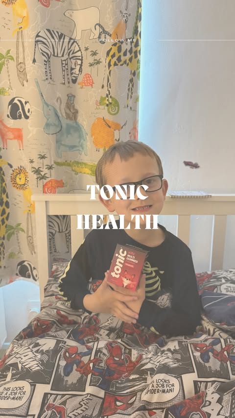 Instagram post by @donna_rickard_ for Tonic Health. Caption reads: 🌟 Tonic Health 🌟 Ad Getting Noah to take....