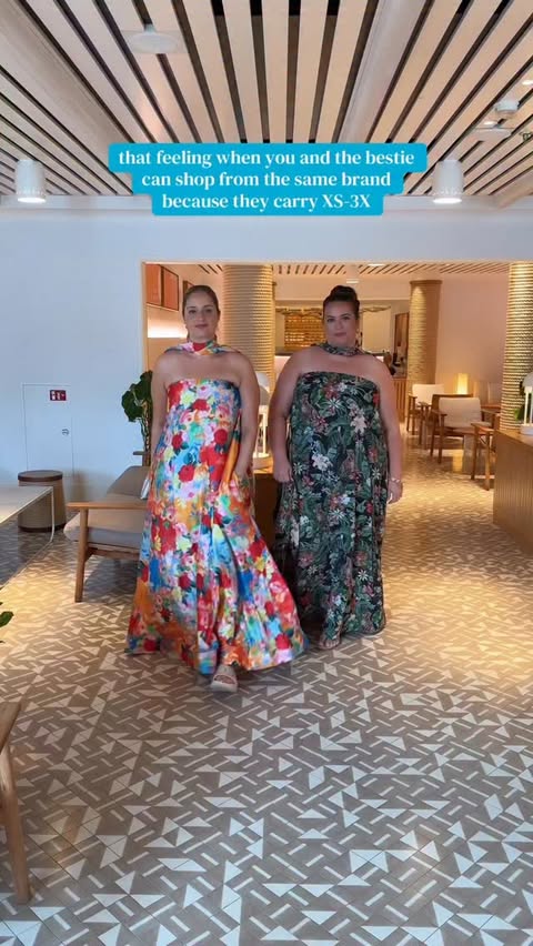 Instagram post by @juleskadenblack for Virgin Voyages. Caption reads: [...] @showmeyourmumu dresses on our....