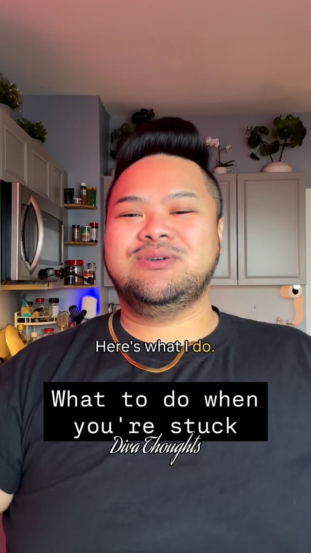 Instagram post by @rvxmendoza for Calm. Caption reads: It's simple but takes practice! 🧯

When I'm....