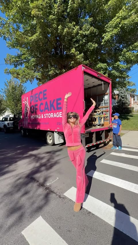 Instagram post by @thesydneybelle for Piece of Cake Moving & Storage®. Caption reads: Moving really was a piece of cake🍰 Thank you so....