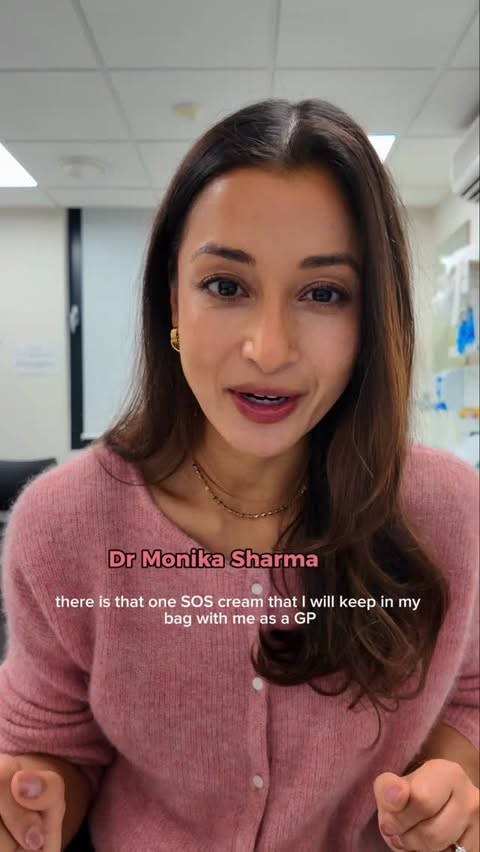 Instagram post by @lifewithdoctormon for Avène. Caption reads: the SOS cream I always have in my bag is the....