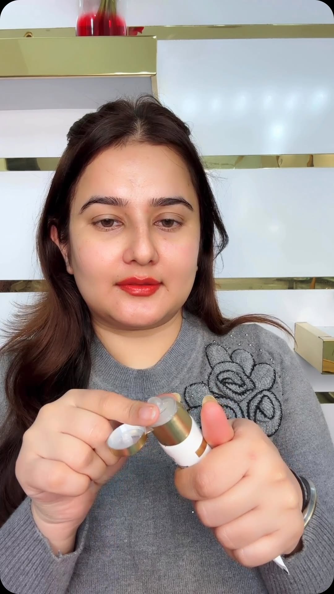 Instagram post by @swati_bhambra for The Ayurveda Co.. Caption reads: Type "Link" to get Purchase links of all products....