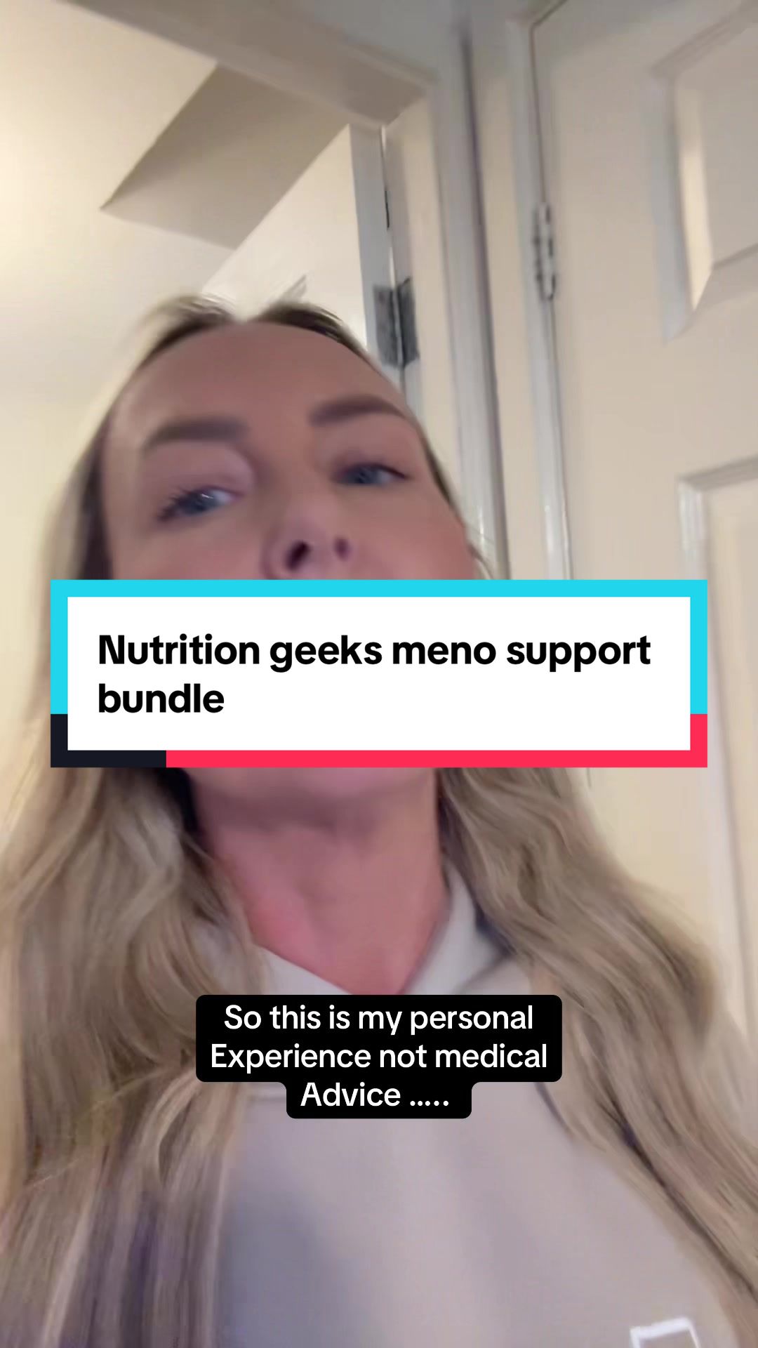 TikTok post by @donna1rhodes for Nutrition Geeks. Caption reads: This bundle by @nutritiongeeksofficial could help....