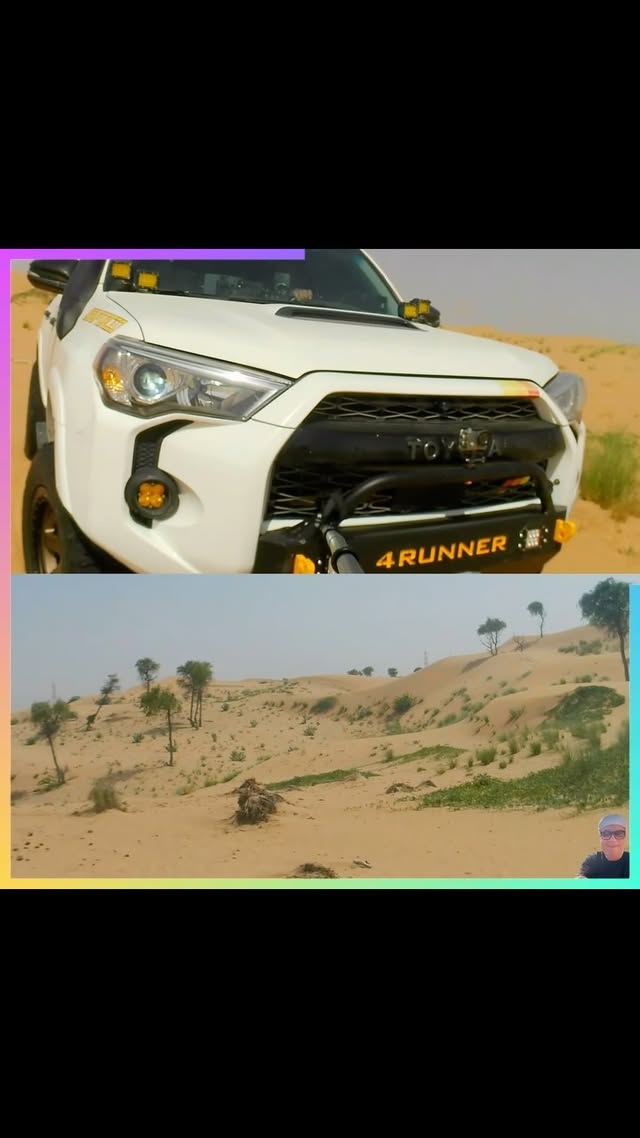 Instagram post by @evokenomad for DV8 Offroad. Caption reads: Can’t stop looking at how #beautiful the #desert....